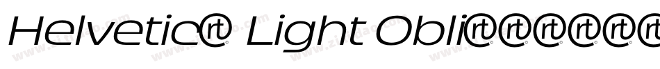 Helvetica Light Obli字体转换